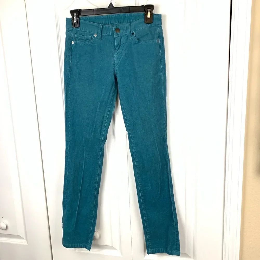 Uniqlo Teal Skinny Cords‎